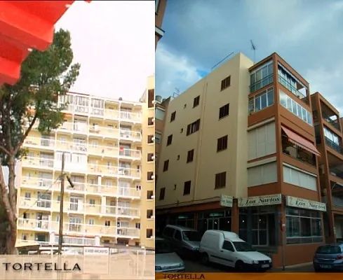La palabra tortella que está en un edificio