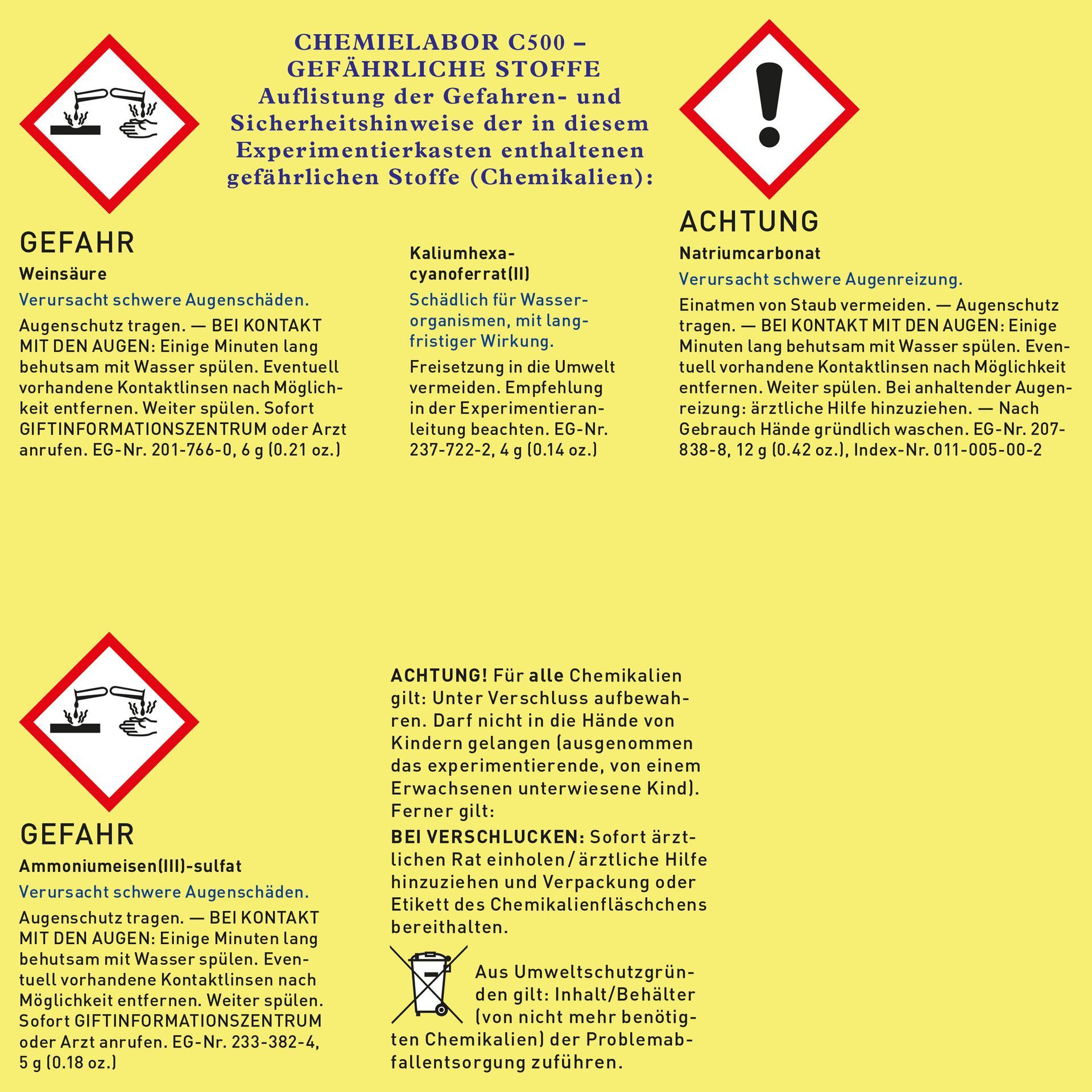 KOSMOS CHEMIELABOR C500