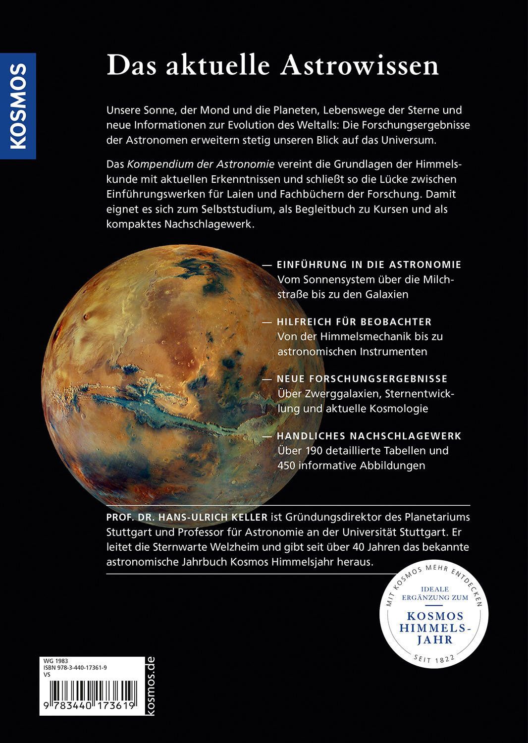 Buch: Kompendium der Astronomie / Kosmos - Verlag