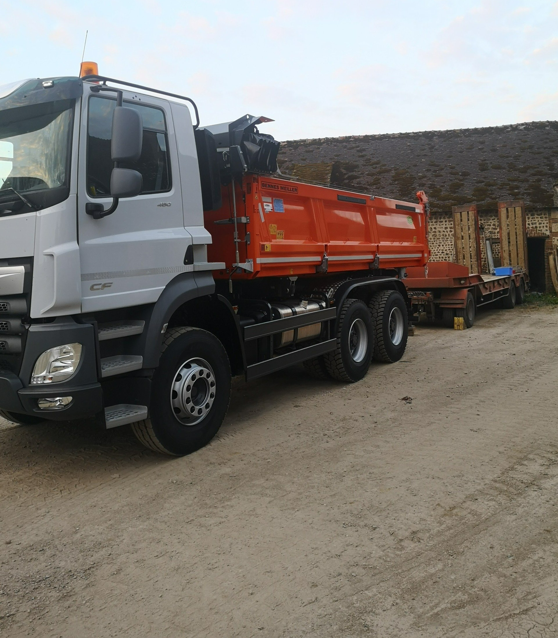 Camion chantier de terrassement