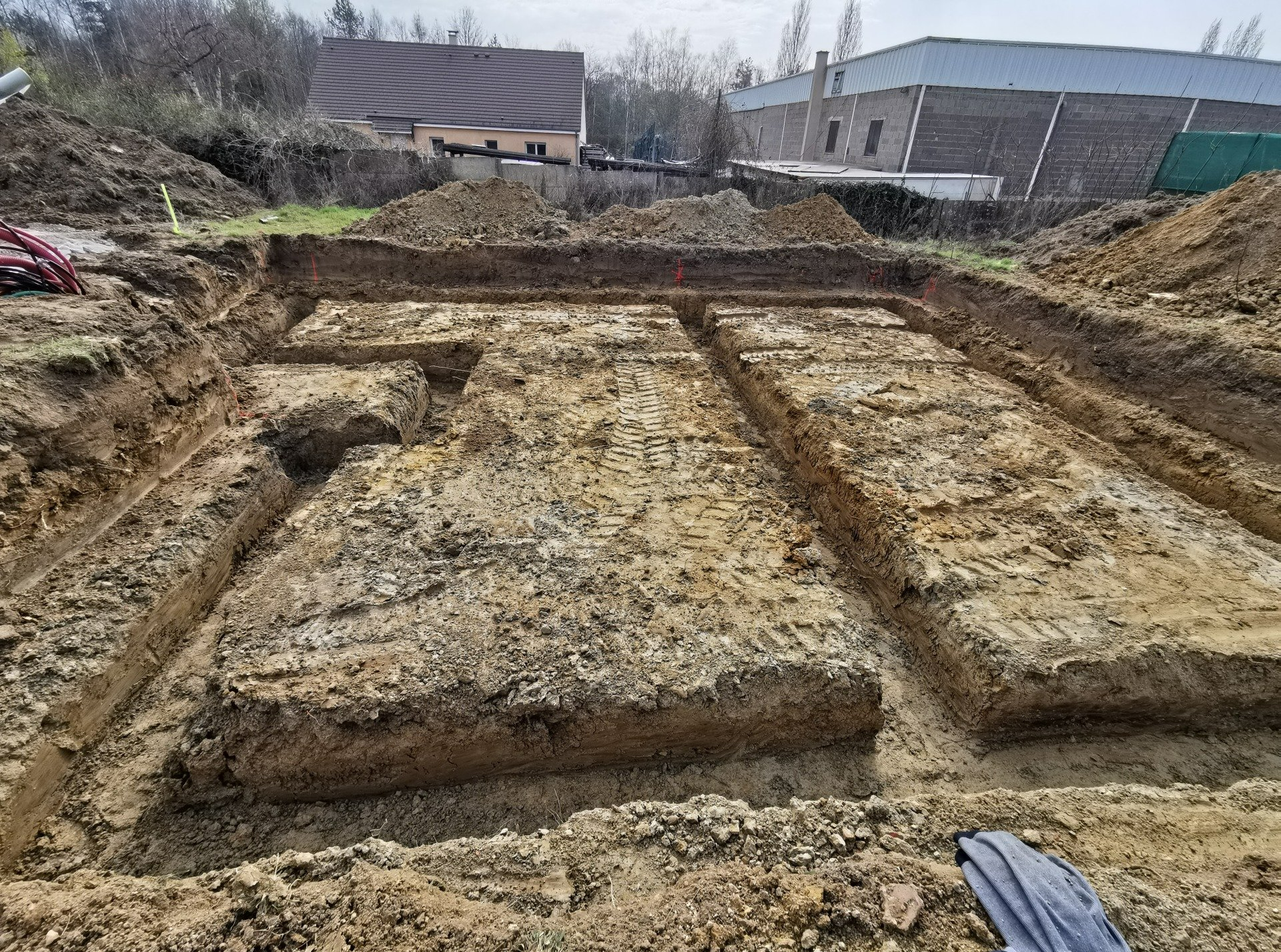 Chantier d'assainissement en cours