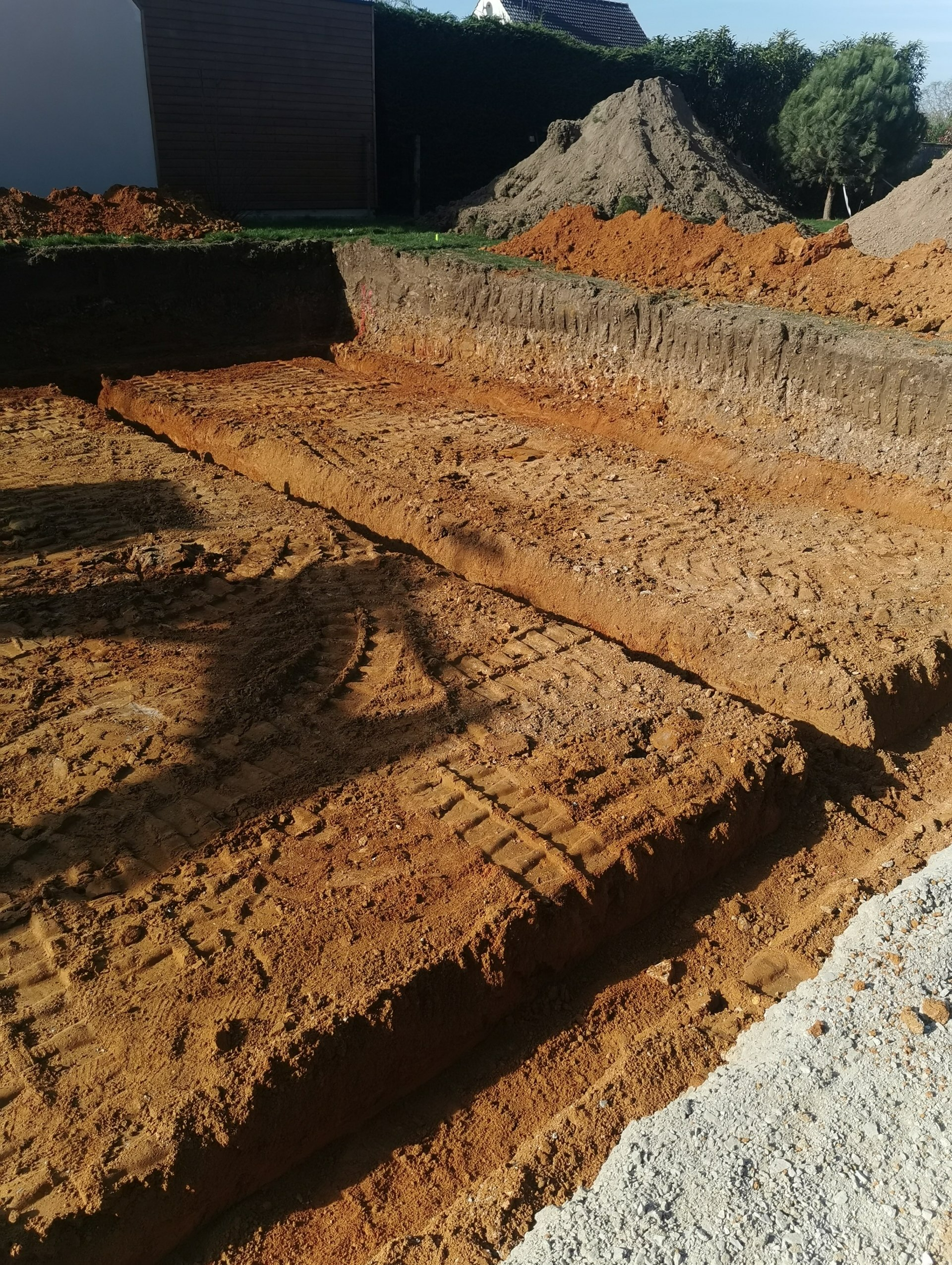 Chantier d'assainissement