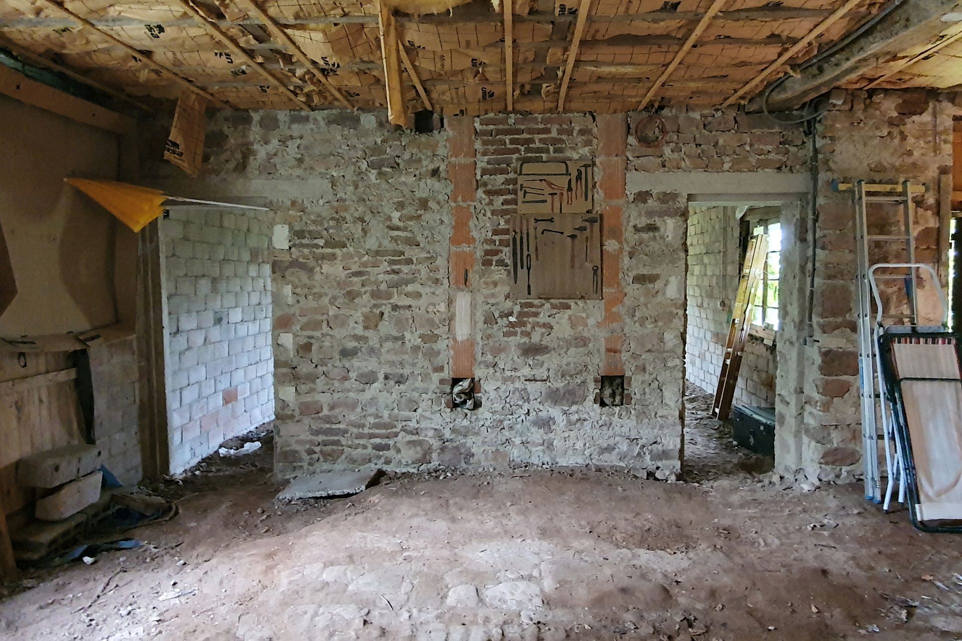 Intérieur d'une maison en cours de rénovation