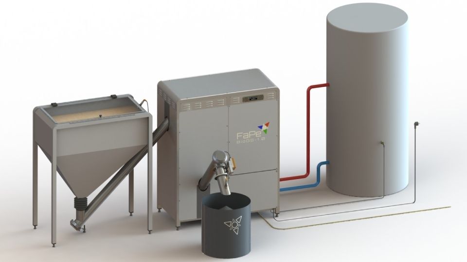 Aurinkokennoja ja tuulivoimaloita