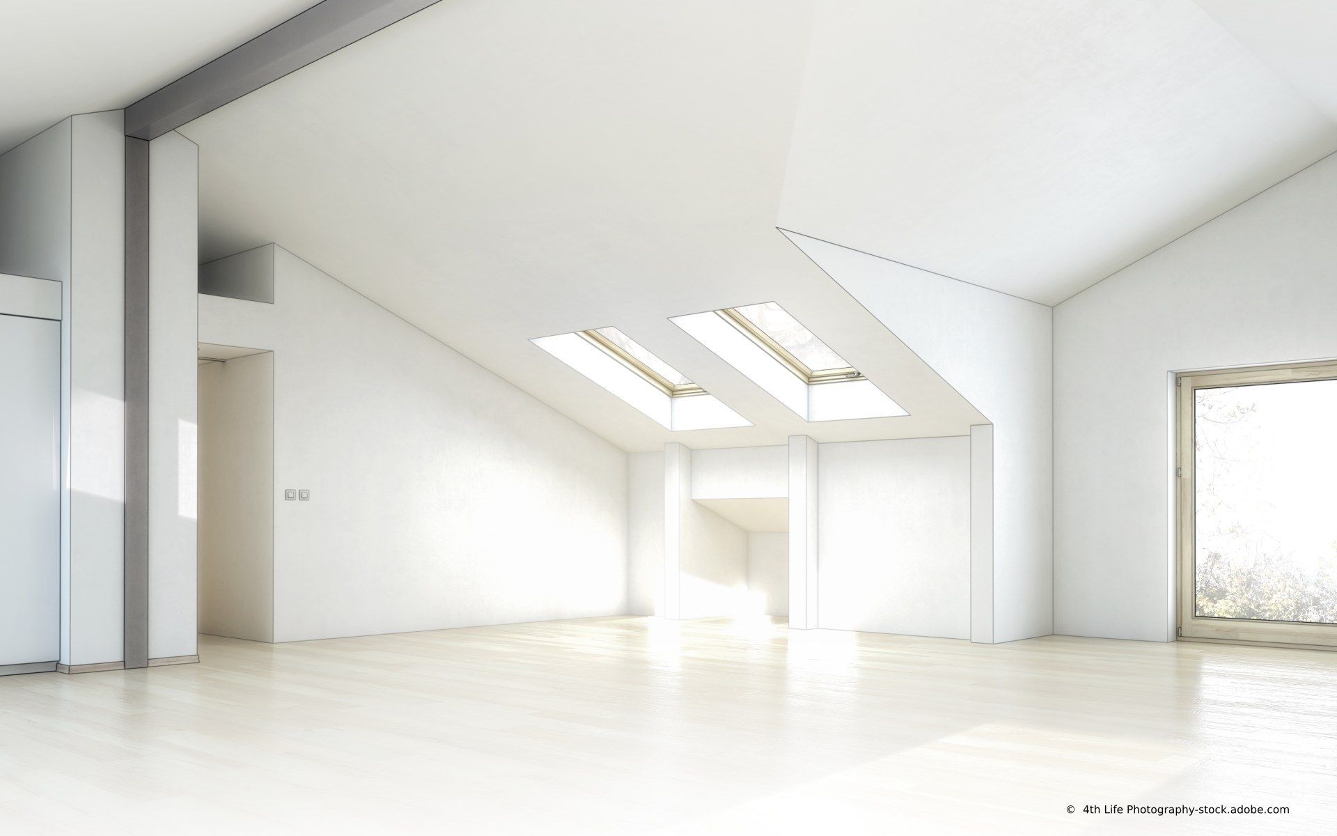 Vorschau des Konzepts für individuelle Raumaufteilung mittels Trockenbau