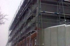 Gerüstbau mit Dachgerüst