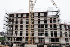 Gerüst beim Hausbau