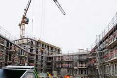 Gerüst beim Hausbau