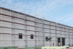 Baugerüst beim Hausbau