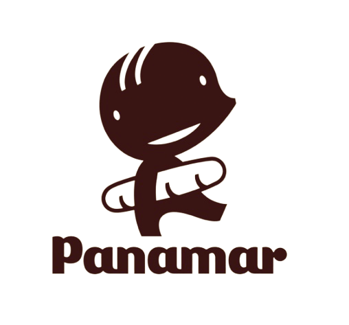 El logotipo de Panamar es un personaje de dibujos animados con un sombrero.