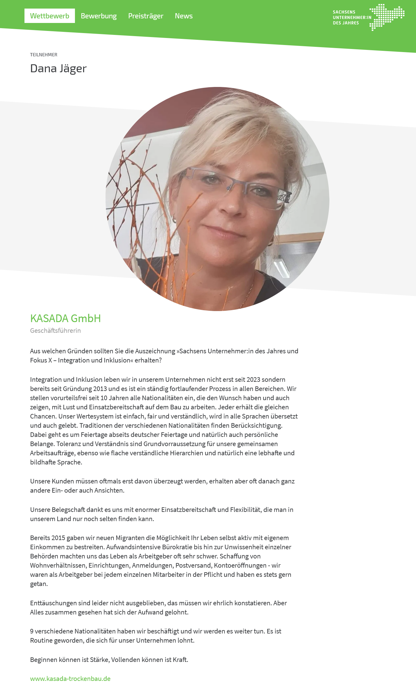 Nominierungsanschreiben