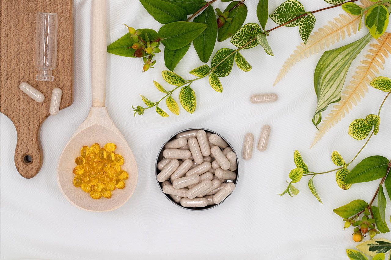 Assortiement de plantes pour de la naturopathie