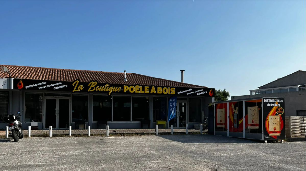 Devanture de La Boutique du Poêle à Bois