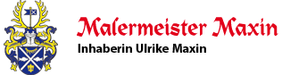 a logo for malermeister maxin inhaberin ulrike maxin