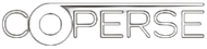 Logotipo "COPERSE" con una llave estilizada en la "O", en gris sobre fondo blanco.
