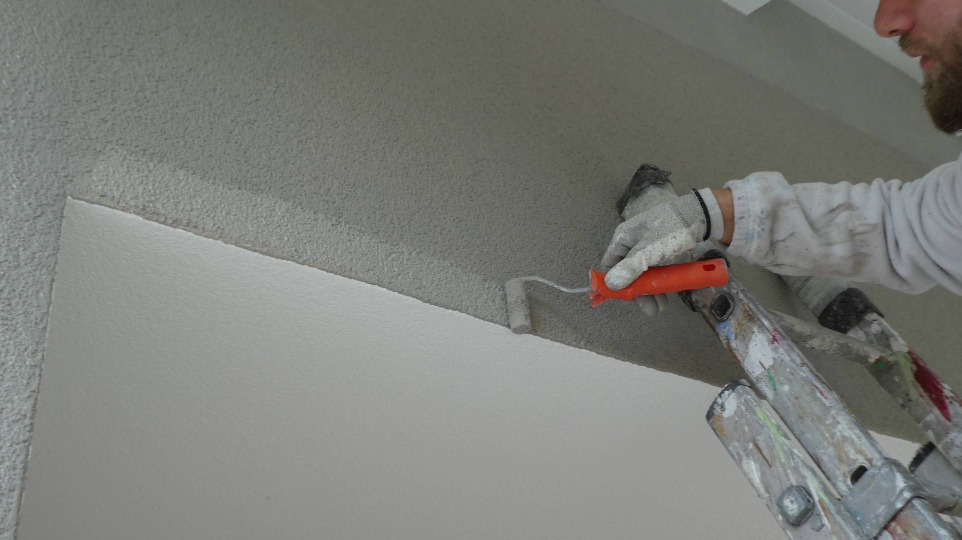 Farbrolle klein, Grau, Wand, Malerarbeiten