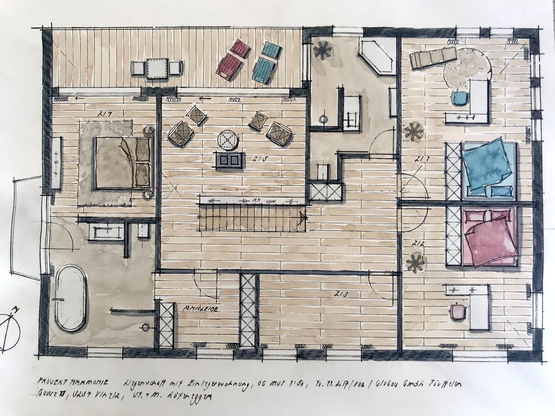 Projekt Umbau 2-Familienhaus, OG - Andrea von Aesch