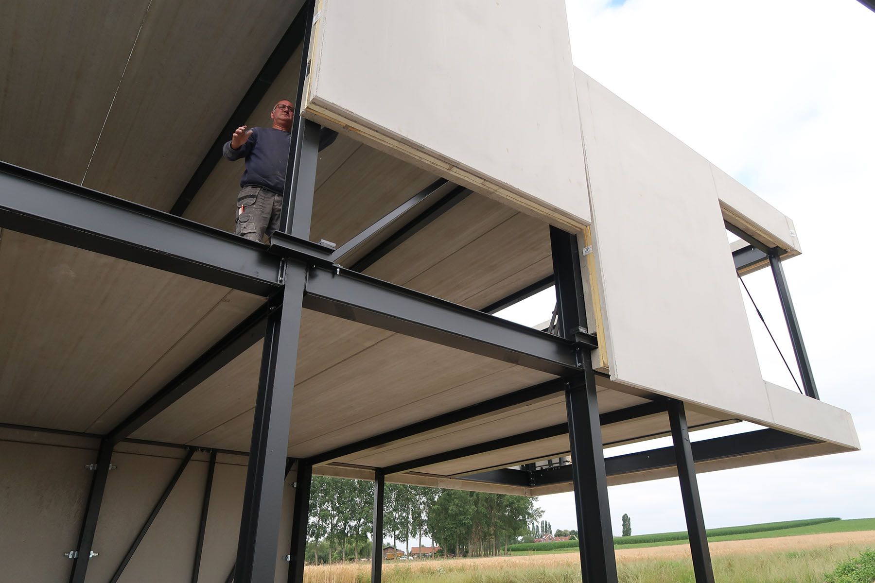 staalskeletwoning petegem