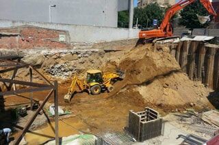 Escavações em terreno