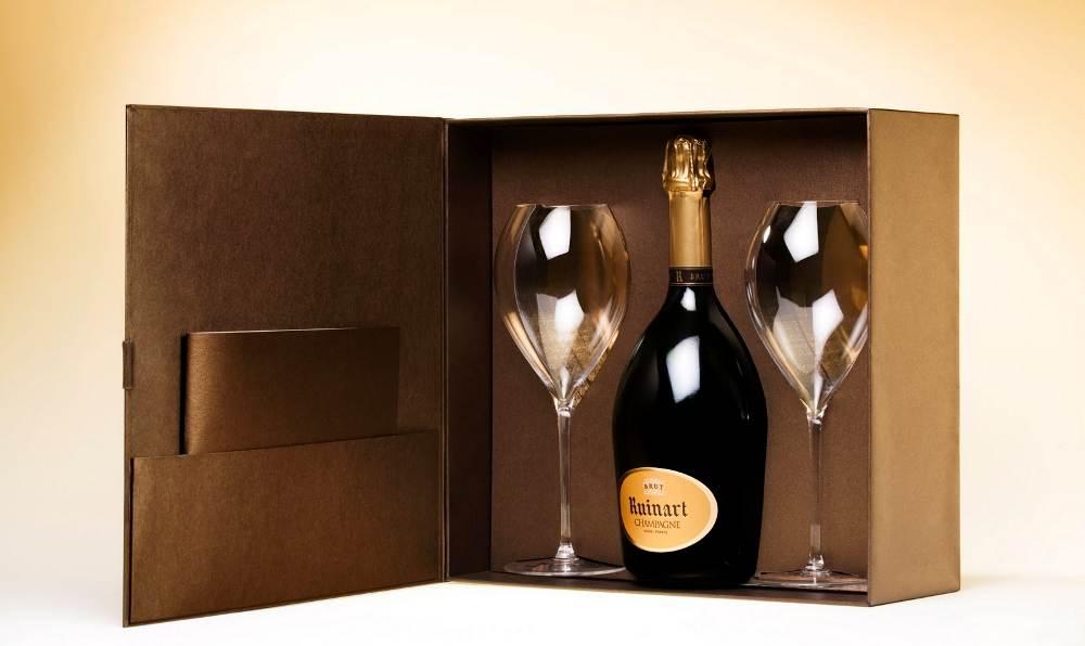 Coffret Ruinart champagne et verres - Partenaire Champagne