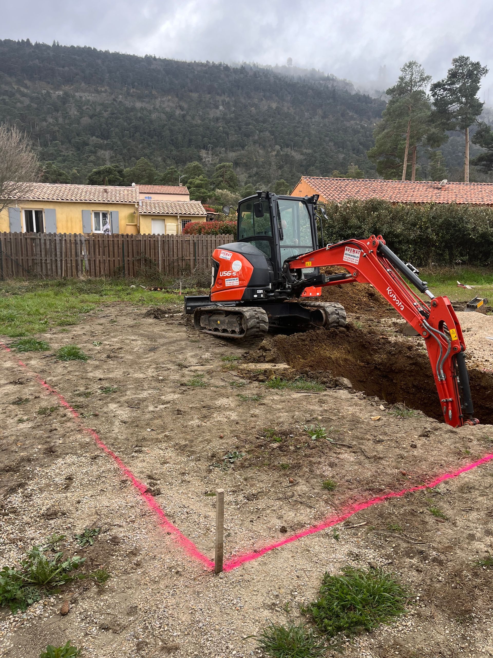 Pelle - terrassement