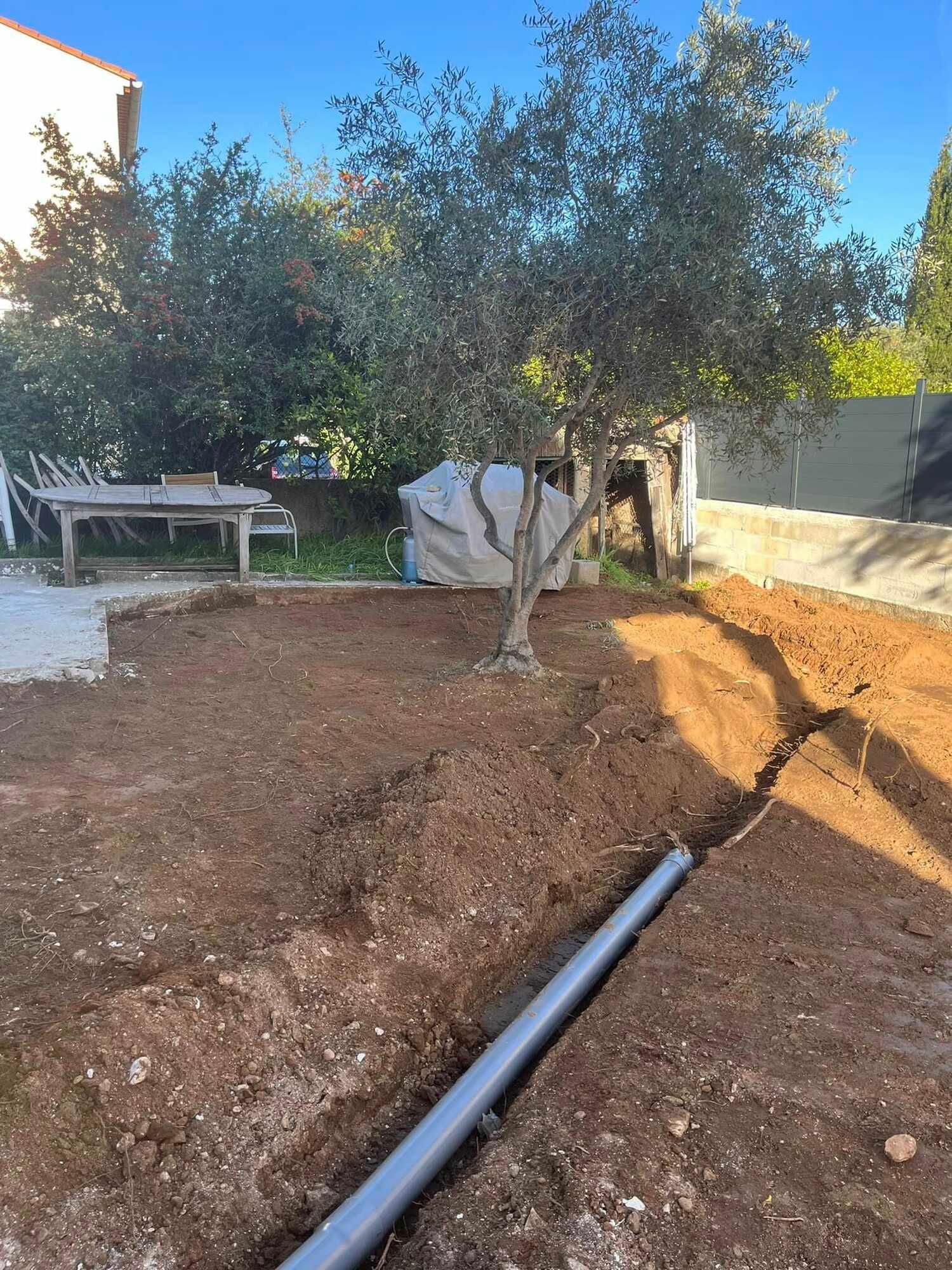 Réalisation de tranchées