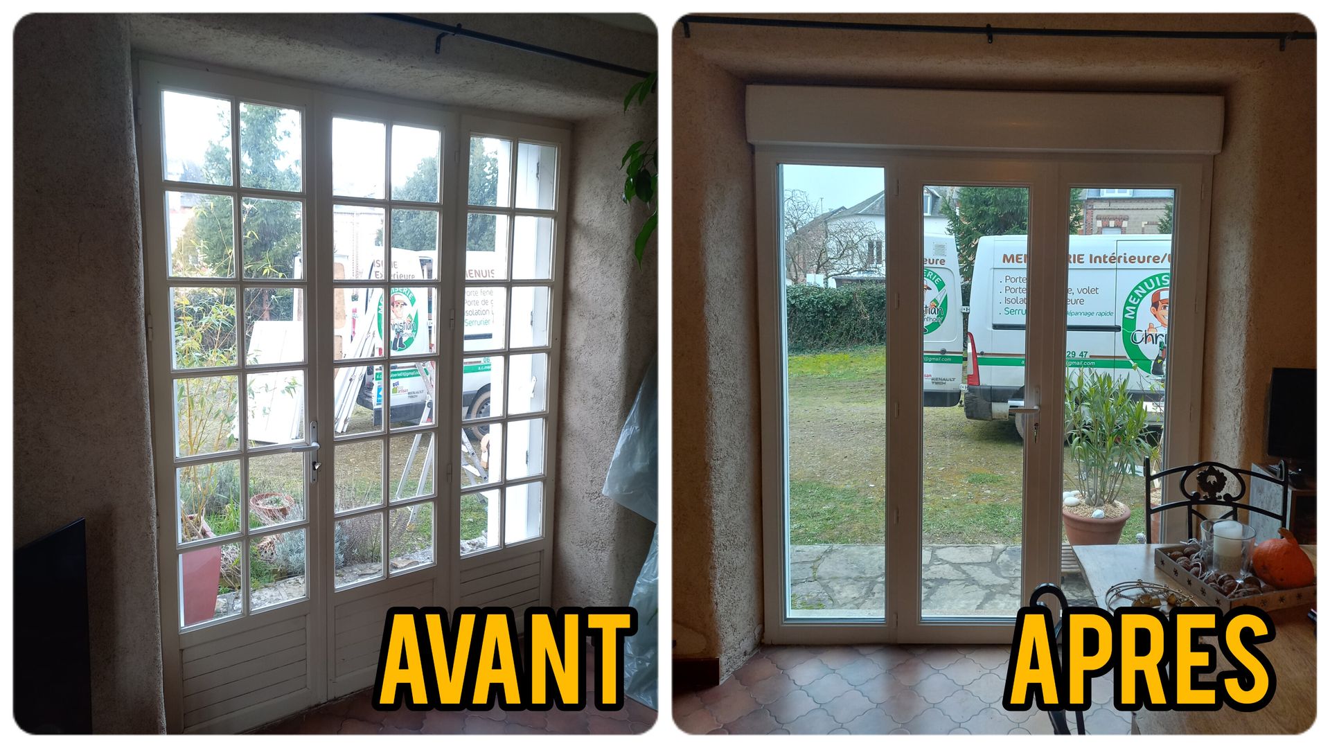 Porte-fenêtre en pvc