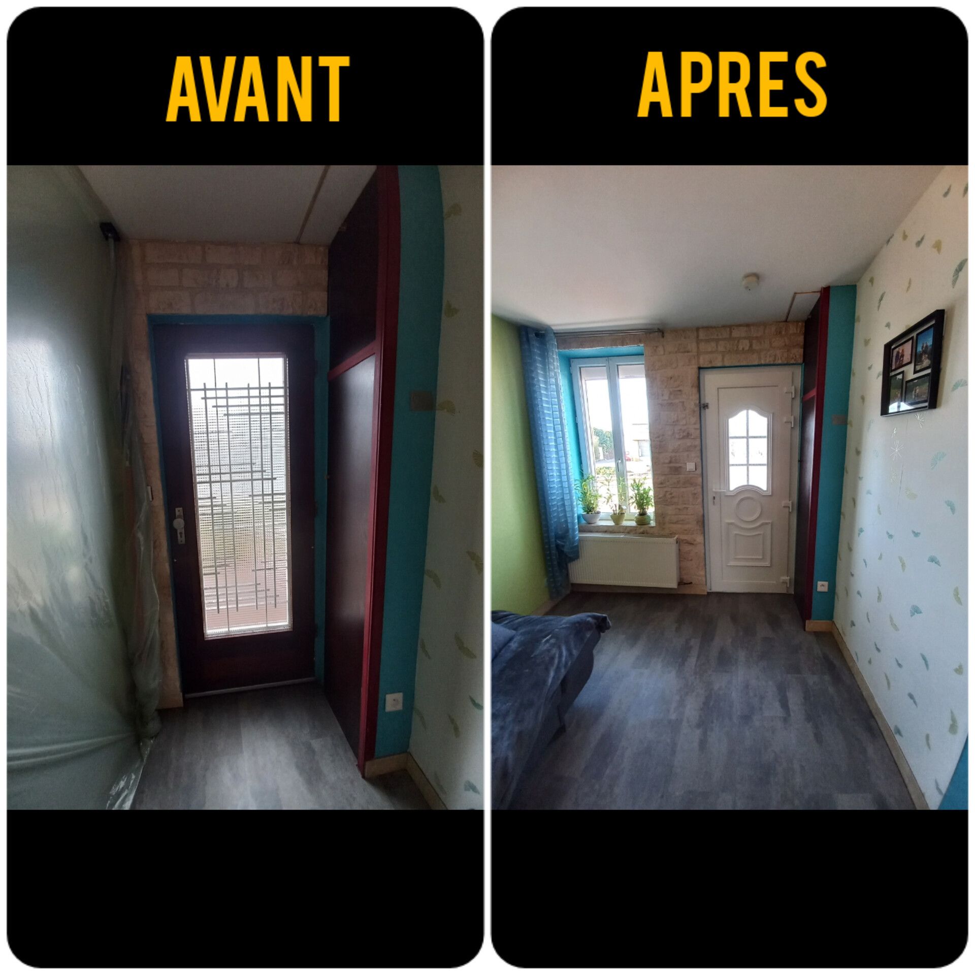 Porte d'entrée blanche