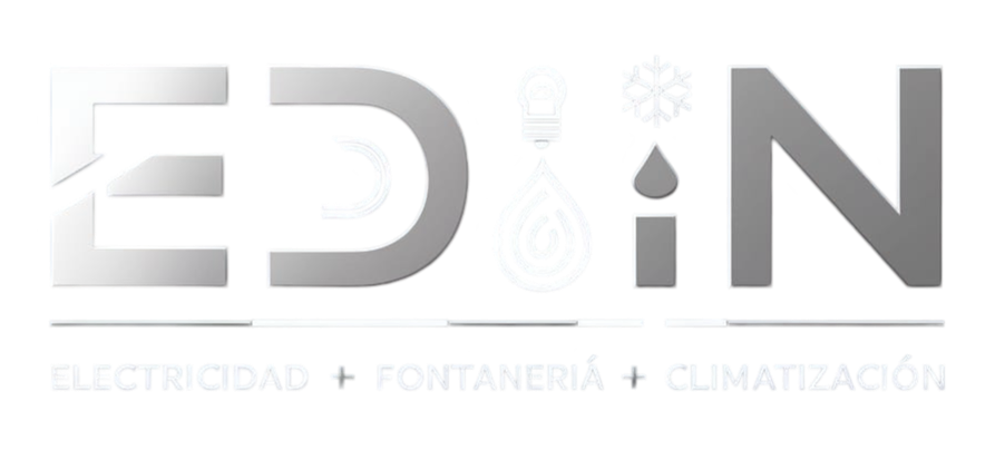 A logo for eden electricidad fontaneria y climatización