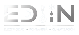 A logo for eden electricidad fontaneria y climatización