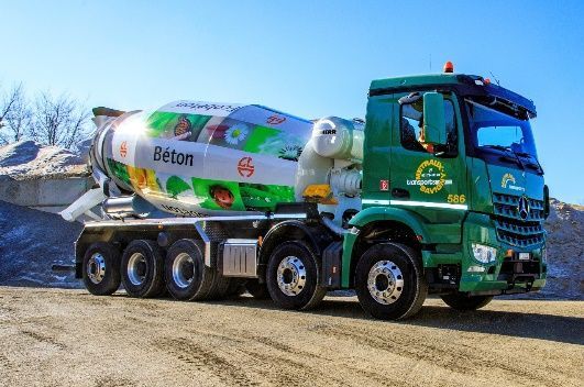 camion malaxeur moderne