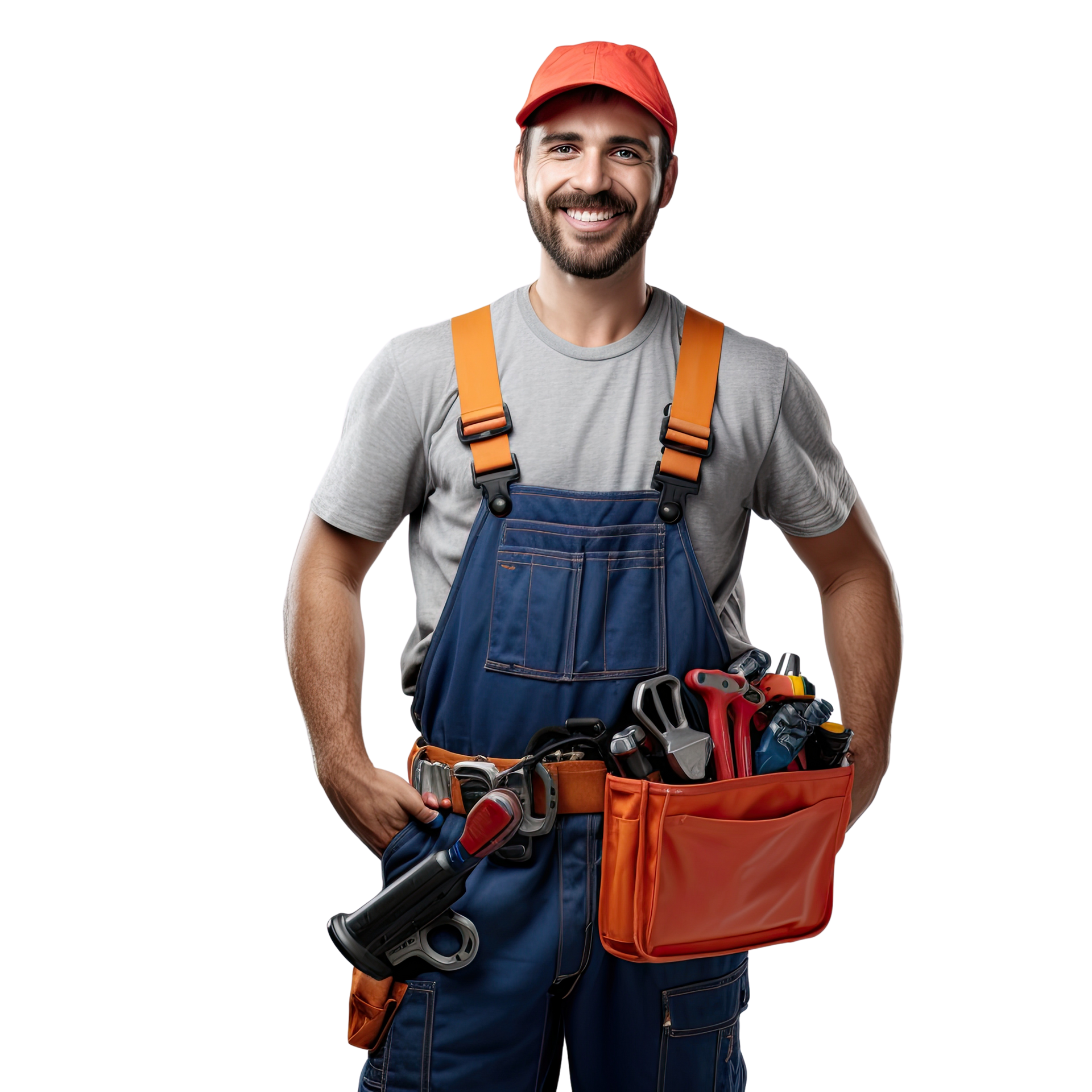 Un plombier avec ses outils