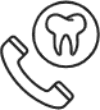 Icon Telefonhörer und Zahn