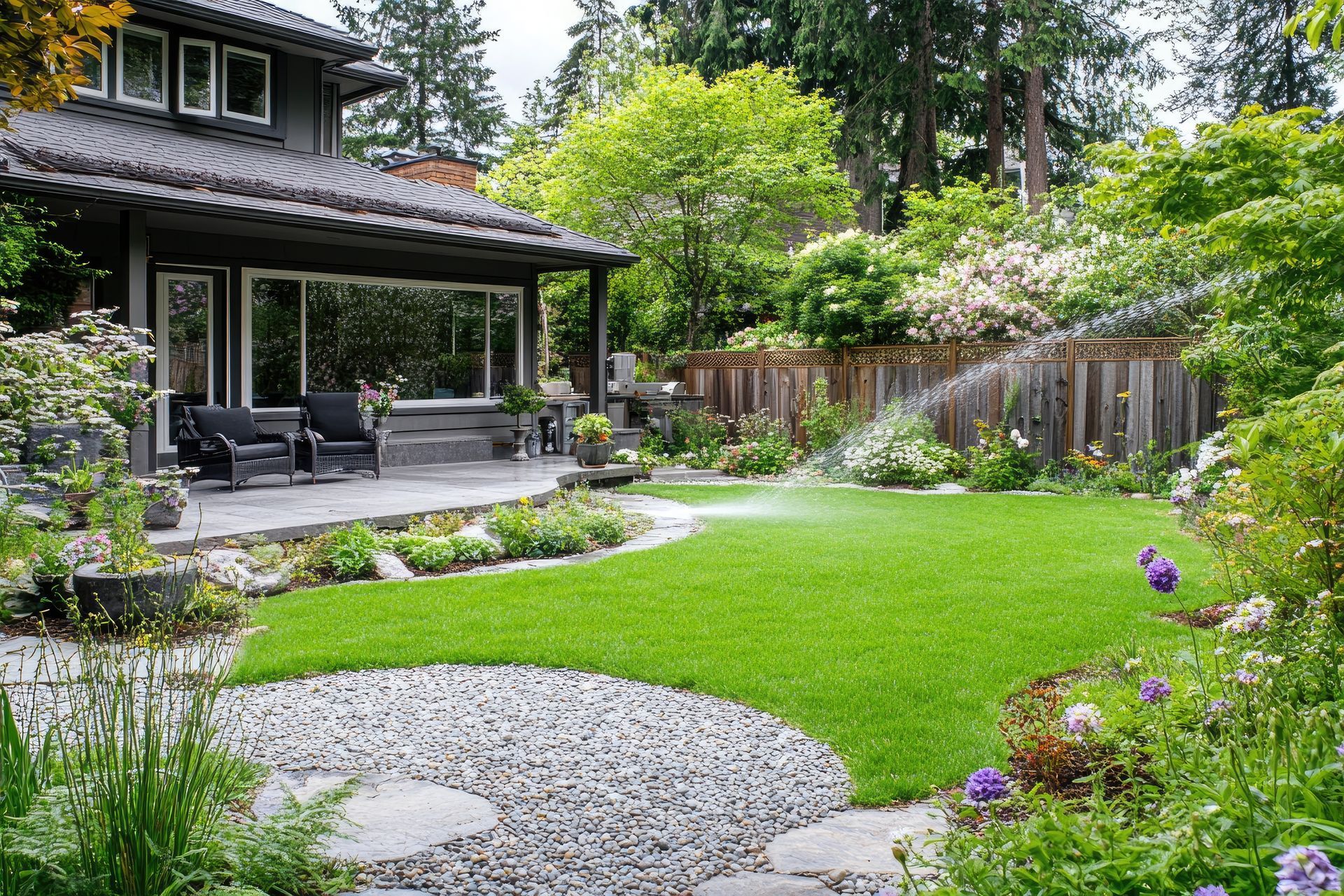 Un jardin.