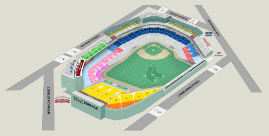 Boston Red Sox | Fenway Park Seating Map