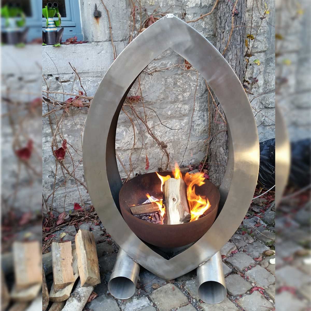 Brunnen & Kamine & Feuerstellen & Ellypsen