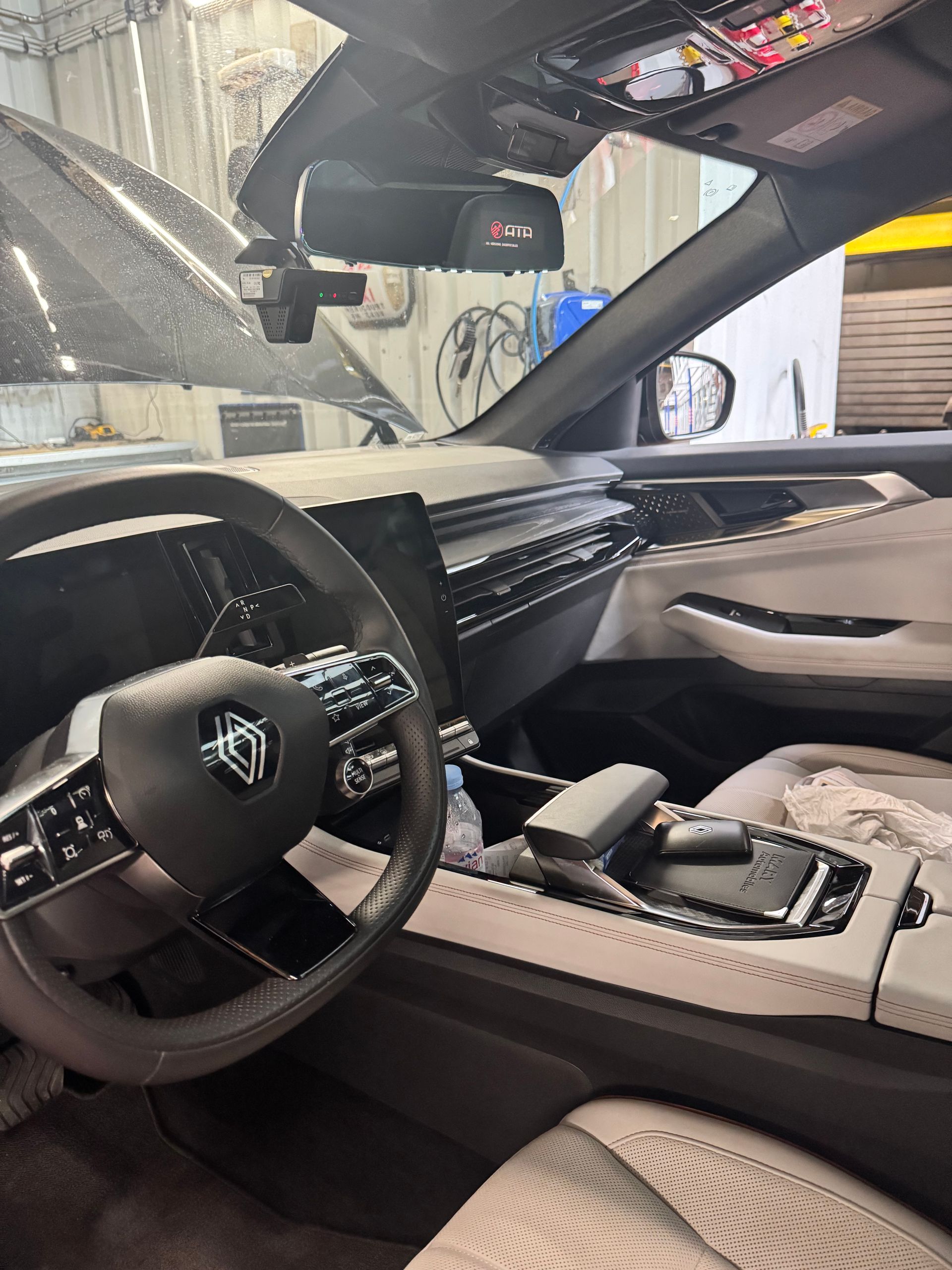 L'intérieur du taxi