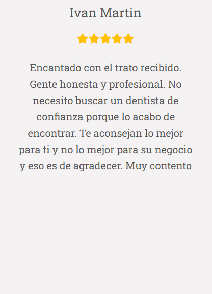 Una reseña de Ivan Martin está escrita en español.