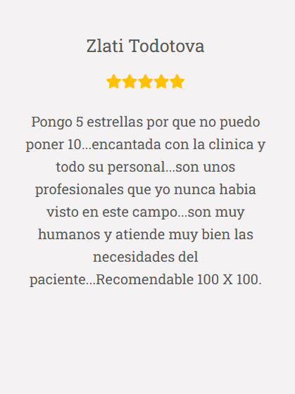 Una reseña de Zlati Todotova está escrita en español.