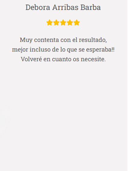 Una captura de pantalla de una reseña de Débora Arribas Barba