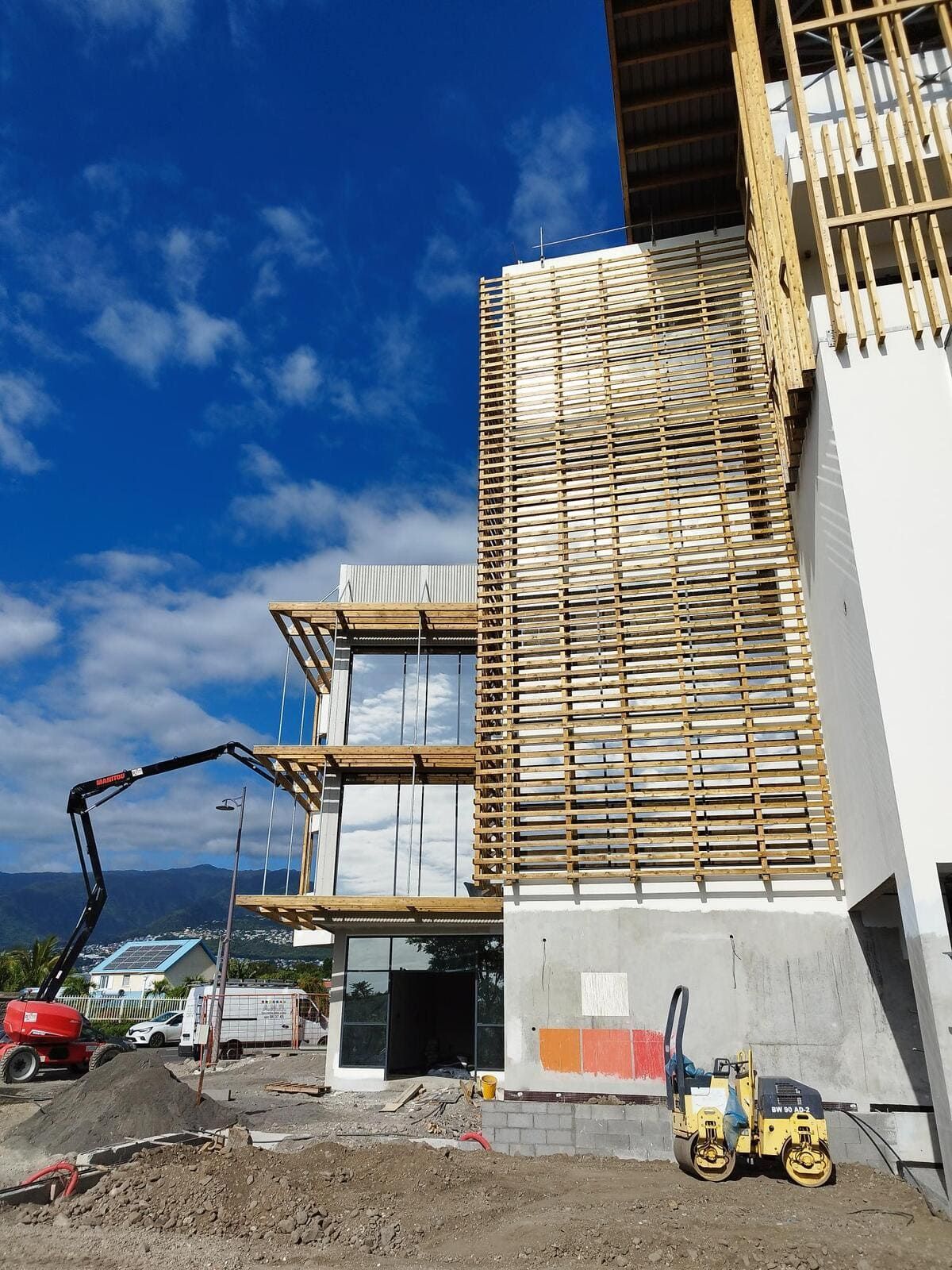 Instalation d'un vitrage sur une clinique