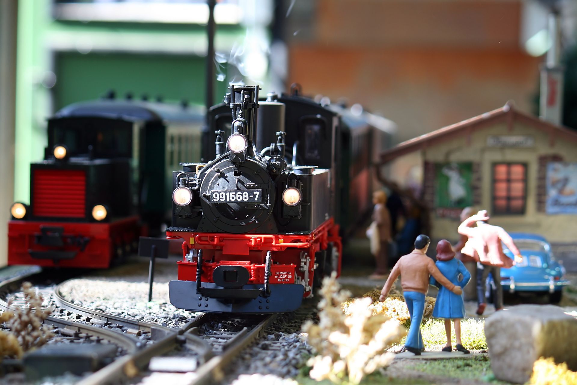 Jouet de train mécanique ancien