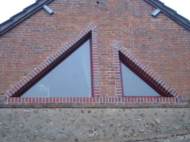 Une fenêtre en forme de triangle