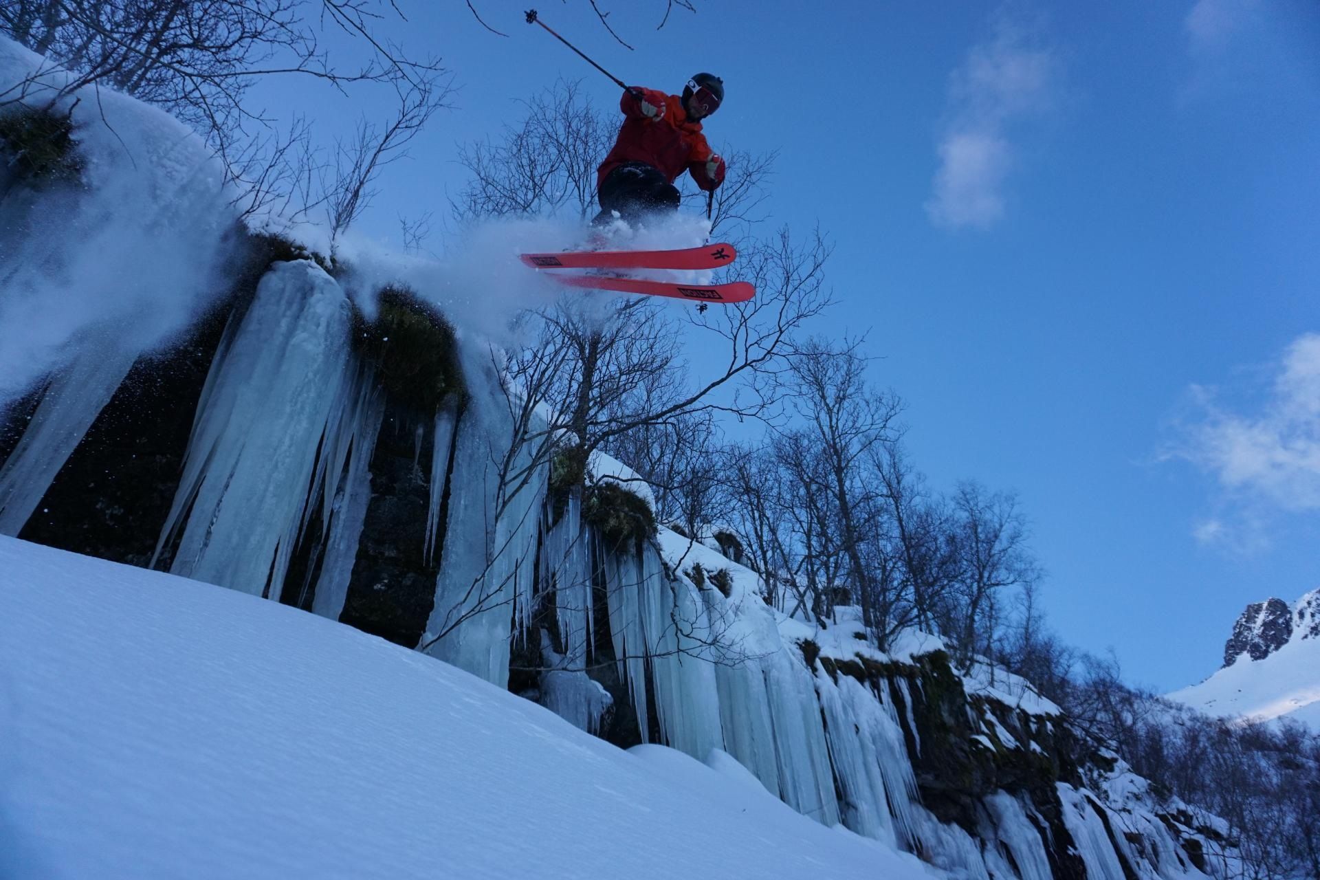 Das Team von Marcus Klemm am Schneefahren