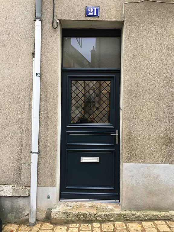 porte d'entrée vitrée