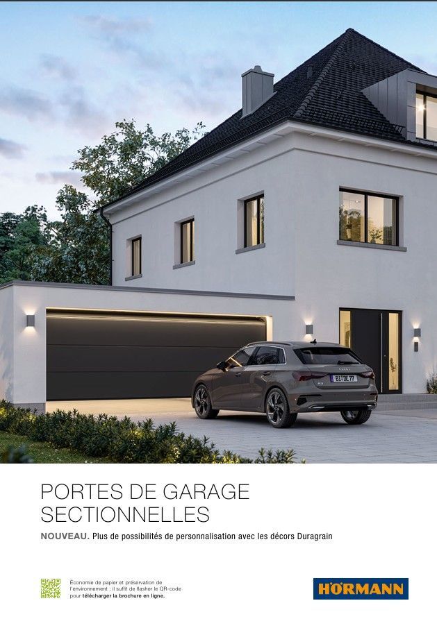 Porte de garage avec led