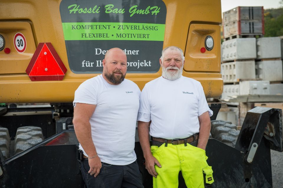 Mitarbeiter der Hossli Bau GmbH