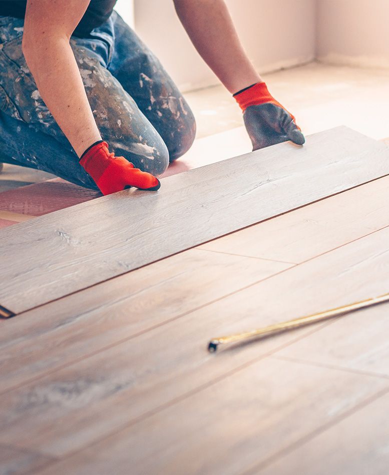 Pose de parquet réalisé par un professionnel