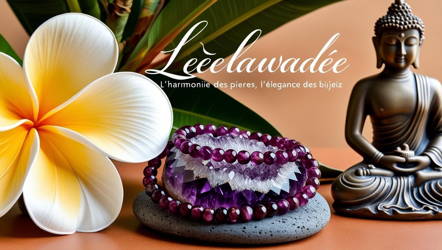 Une fleur et un collier.