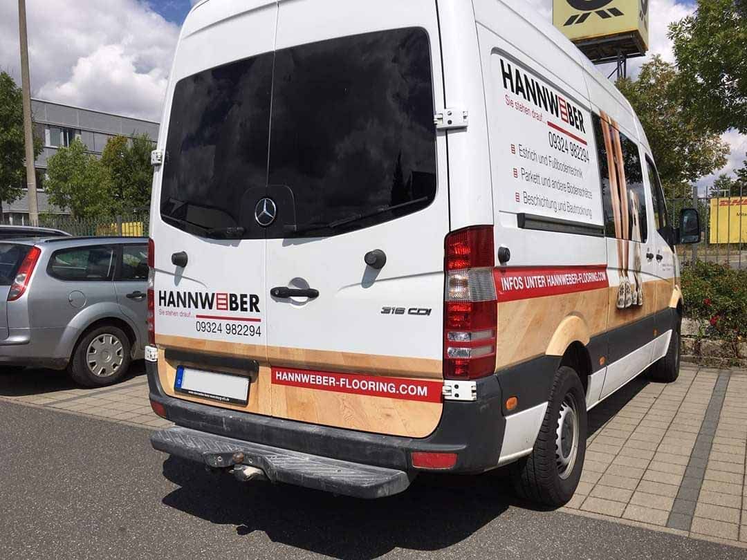 Hannweber flooring GmbH & Co. KG, Fahrzeuge, Fuhrpark
